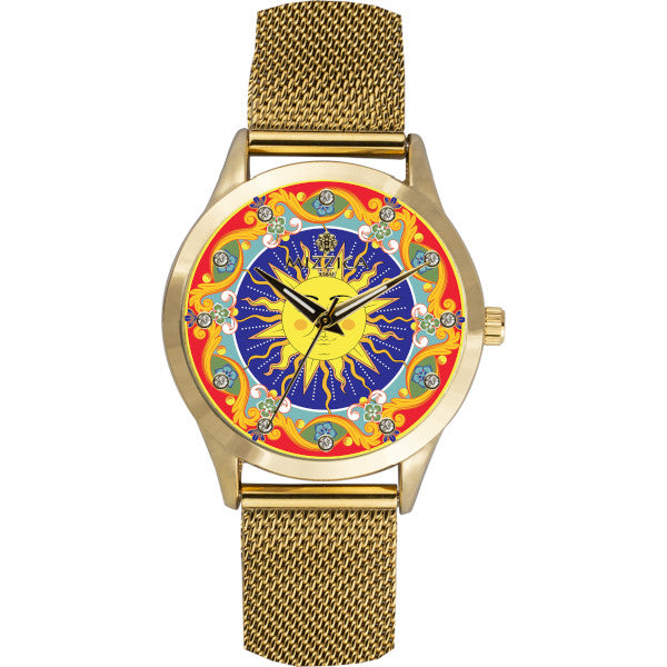 Orologio Il Sole in Acciaio Oro