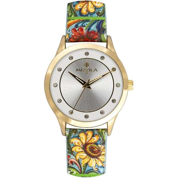 Orologio Il Girasole in pelle