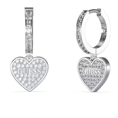 Orecchini donna con pendente cuore Guess Huggie Me