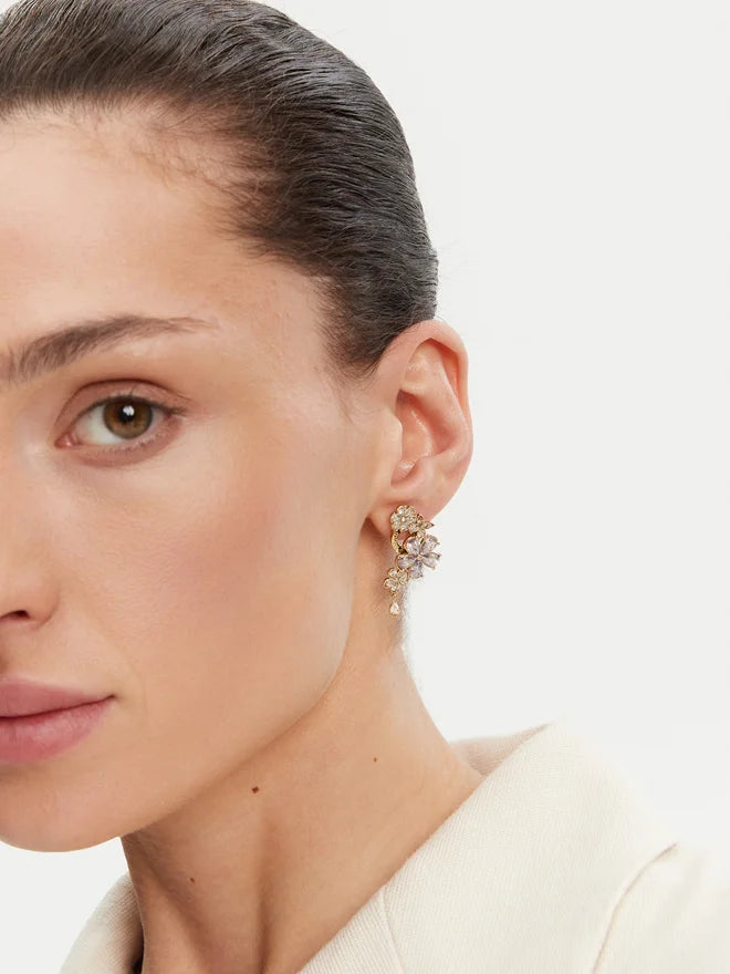 Orecchini multi flowers stud