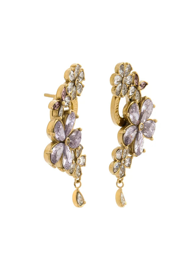 Orecchini multi flowers stud