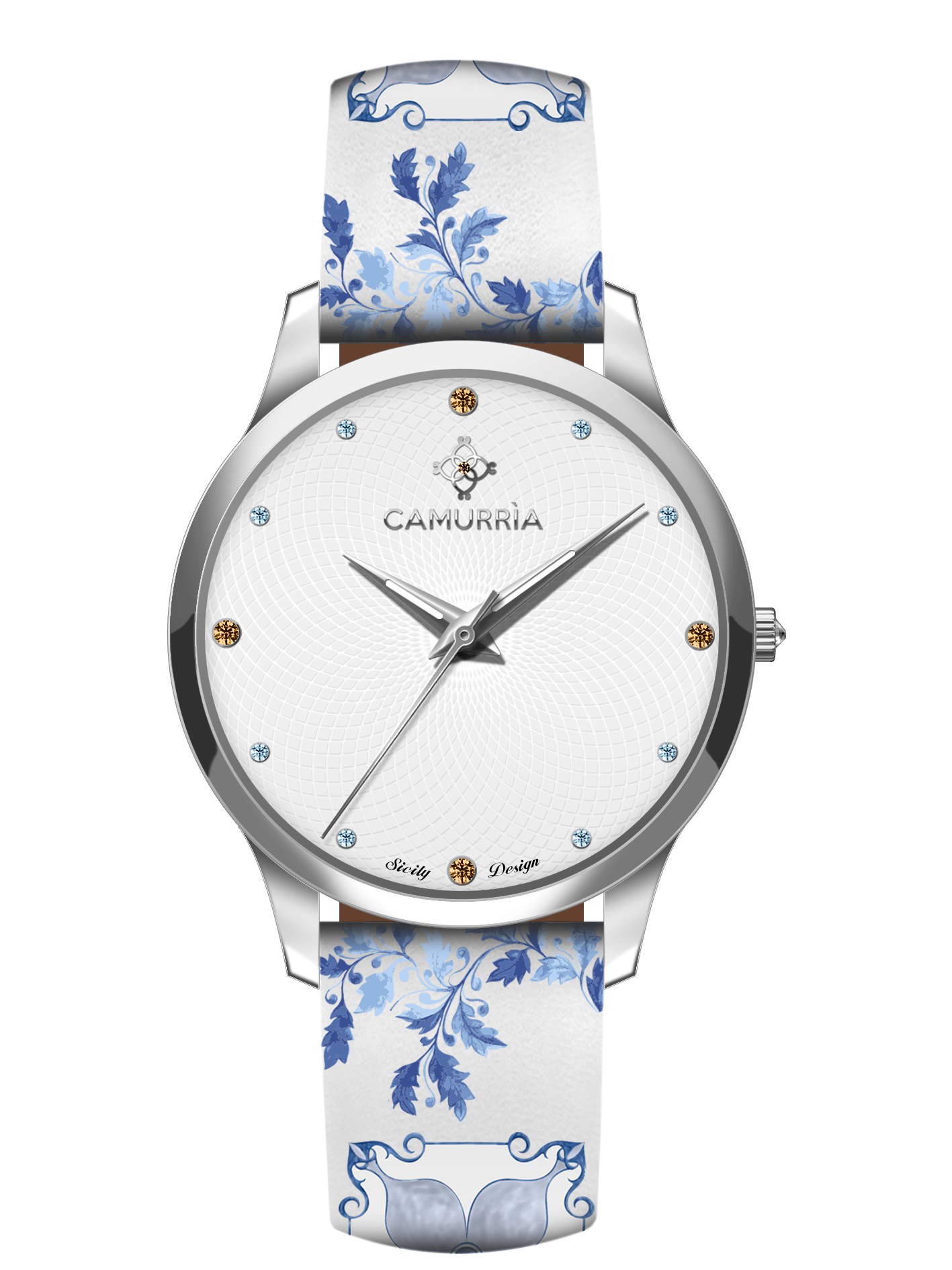 Orologio a maiolica steel easy