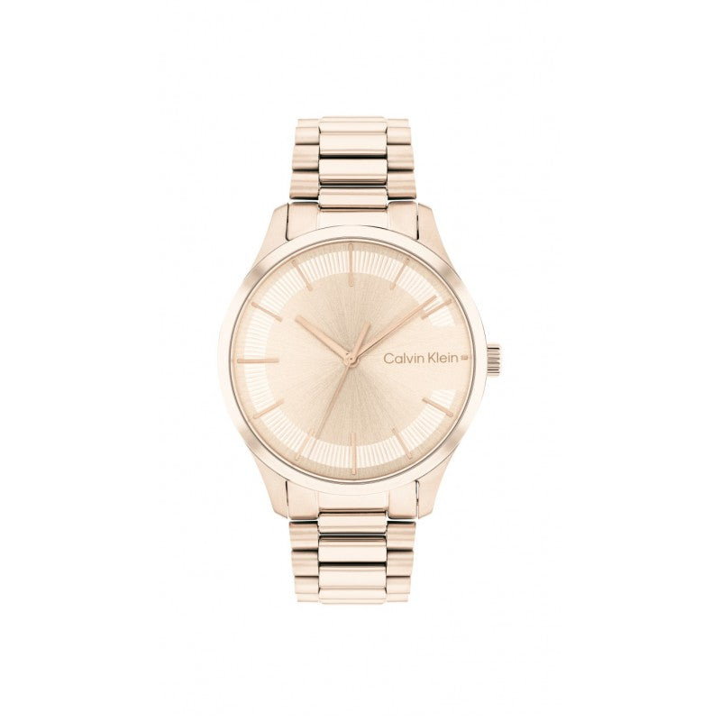 Orologio al quarzo donna calvin klein iconic gold solo tempo