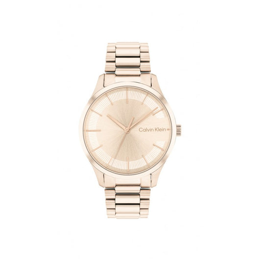 Orologio al quarzo donna calvin klein iconic gold solo tempo