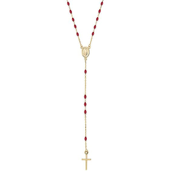 Collana modello Rosario classico e smalti