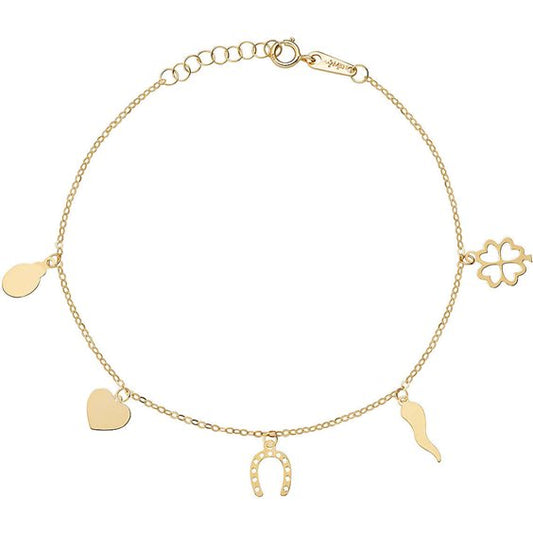 Bracciale Multi charm in oro