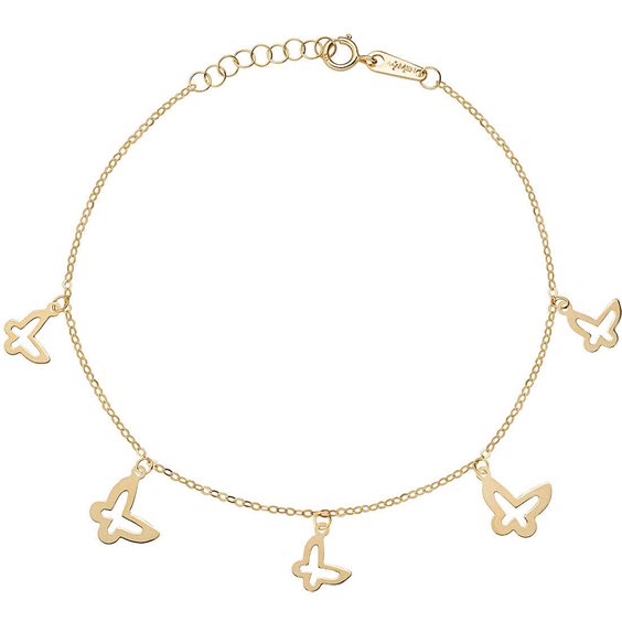 Bracciale con multi charm in oro